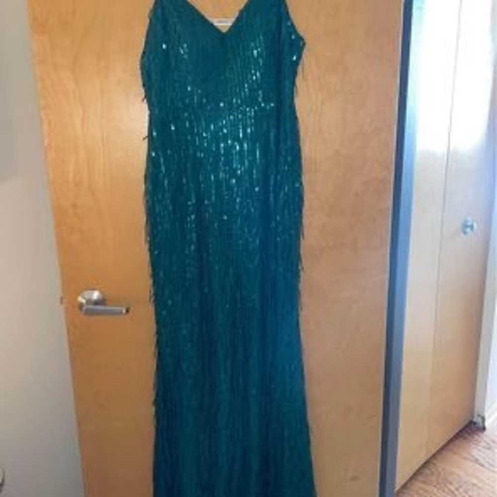 Emerald green gown - image 1