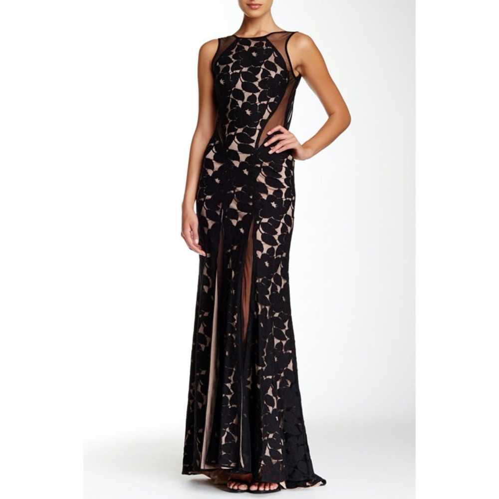 Issue New York Floral Backless Gown, L - image 1