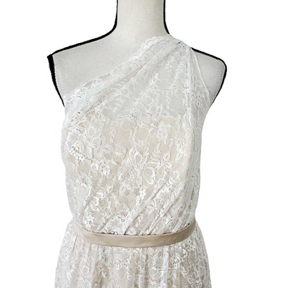 ALFRED ANGELO ONE SHOULDER LACE GOWN - image 2