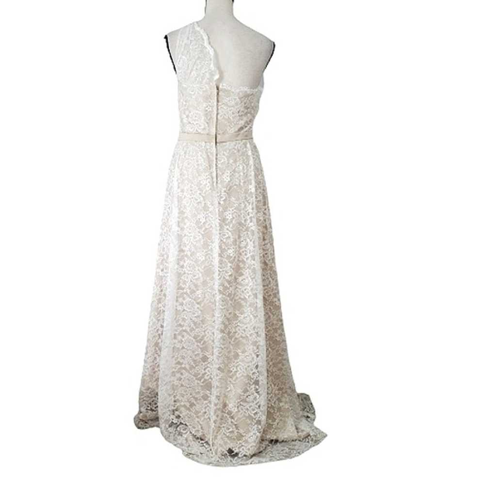 ALFRED ANGELO ONE SHOULDER LACE GOWN - image 4