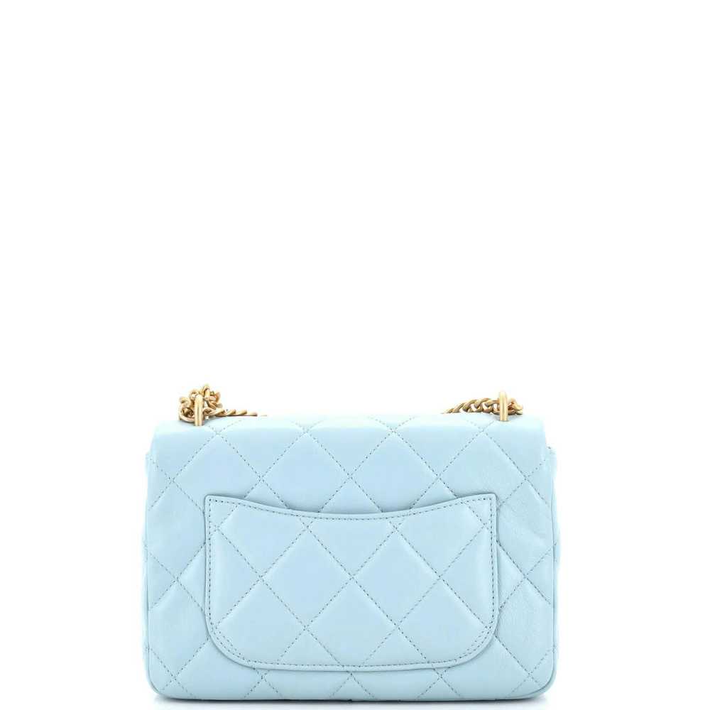 Chanel Pending CC Square Flap Bag Quilted Lambski… - image 3