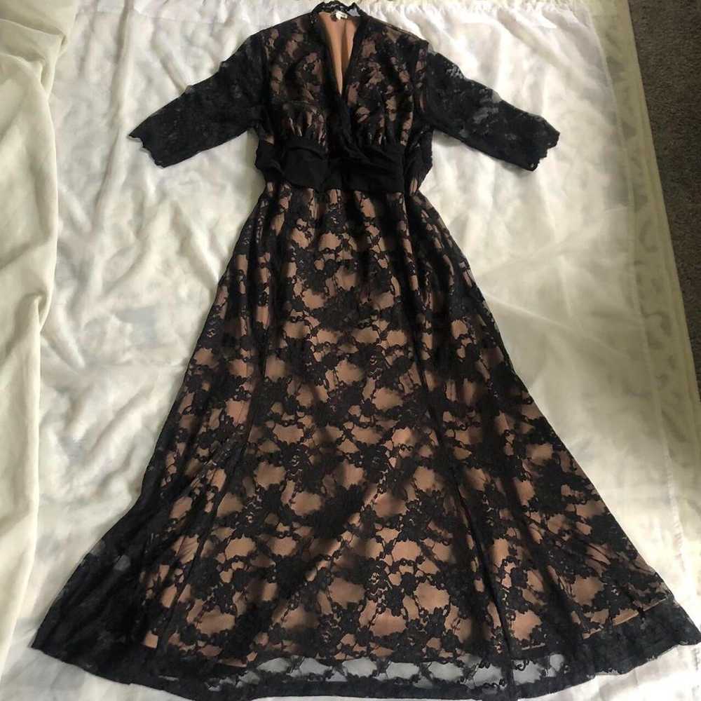 Goth Lace Dress - image 1