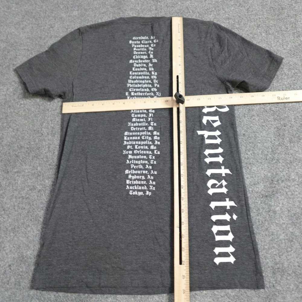 Band Tees Taylor Swift T-shirt S Gray Reputation … - image 3