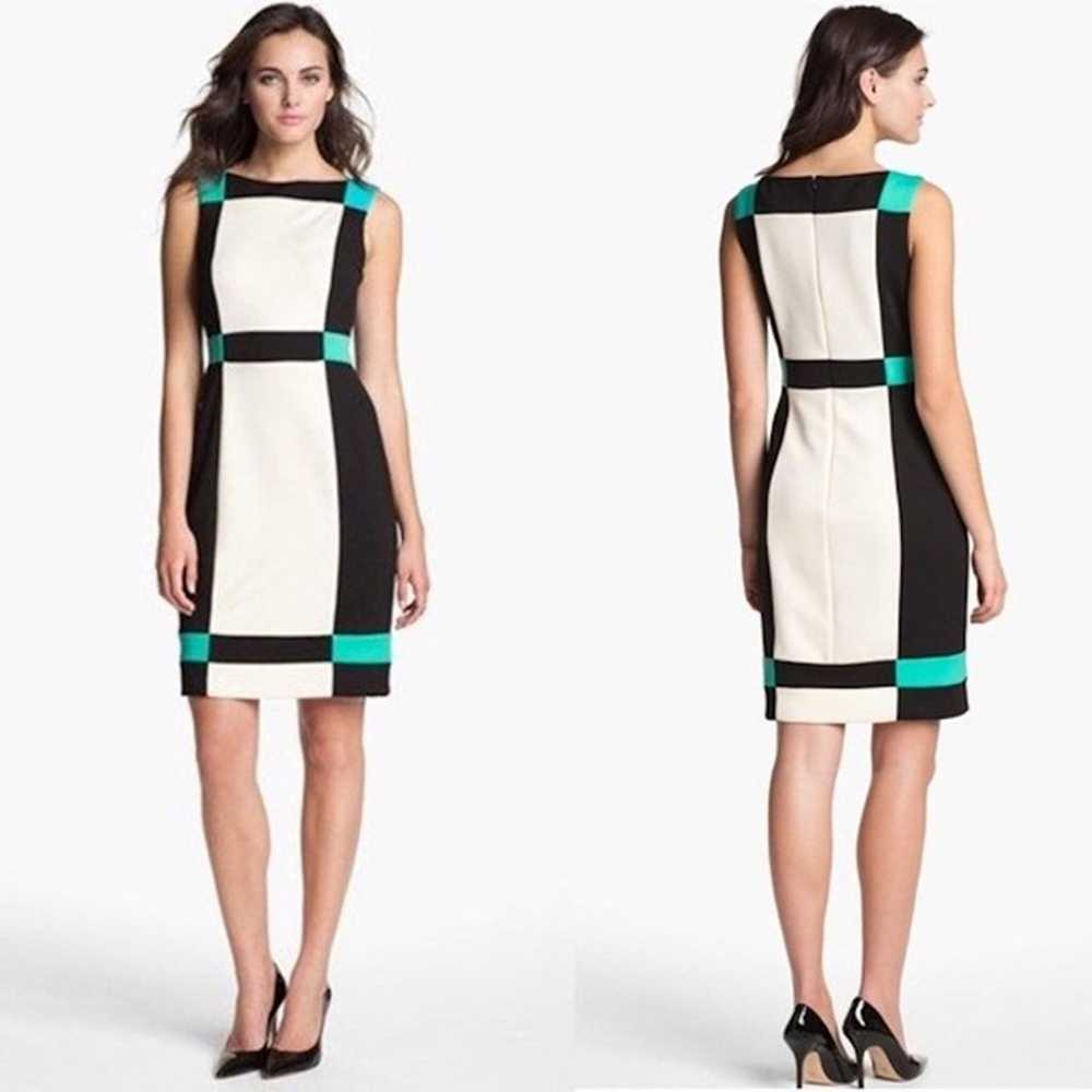 Maggy London Colorblock Sleeveless Lined Dress Si… - image 1