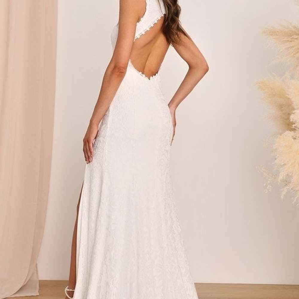 Lulus Your One and Only White Lace Backless Merma… - image 12