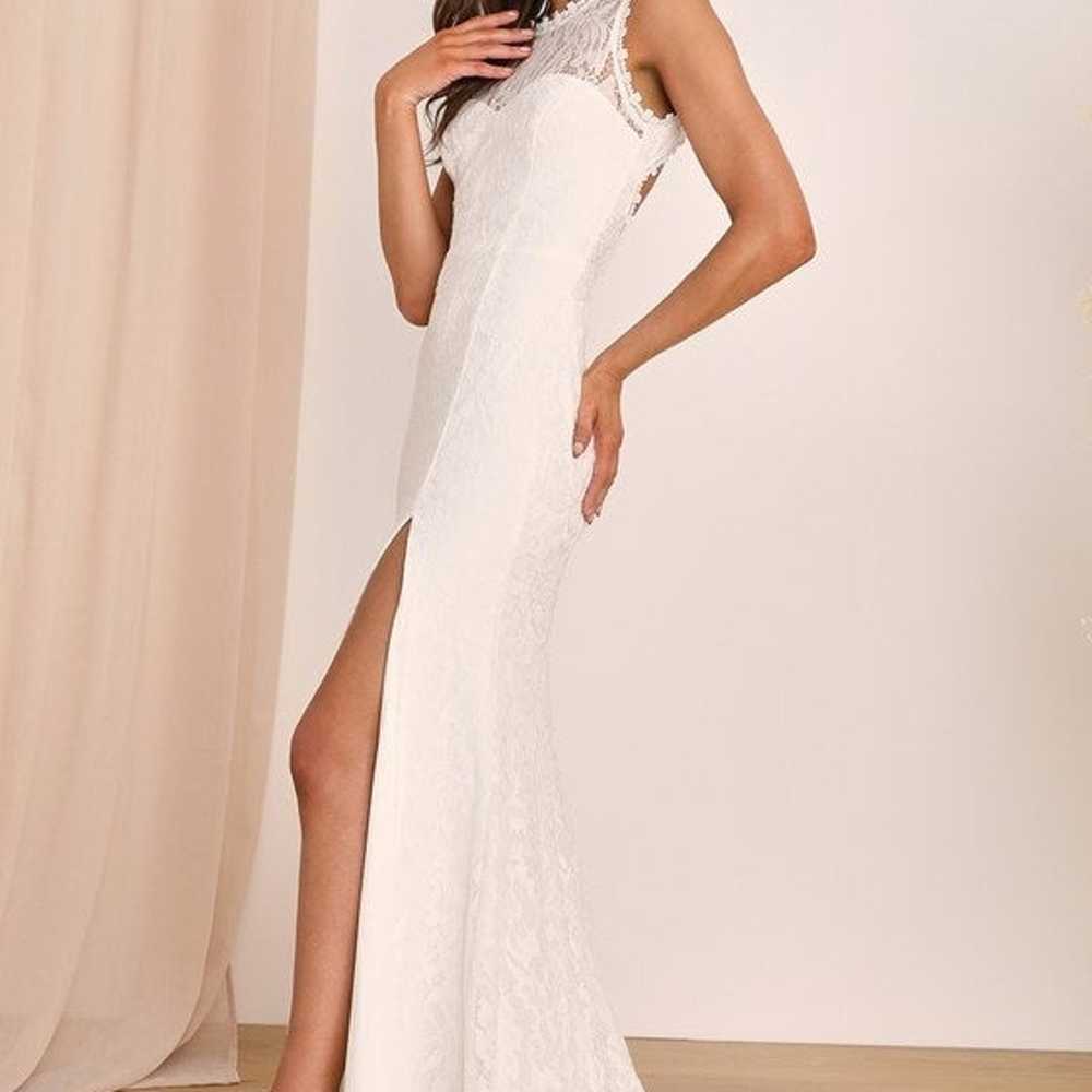 Lulus Your One and Only White Lace Backless Merma… - image 7