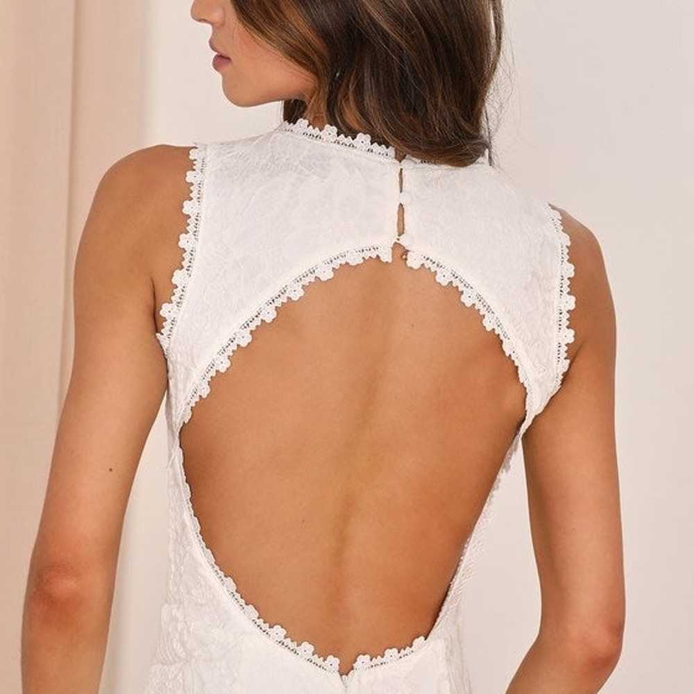 Lulus Your One and Only White Lace Backless Merma… - image 9