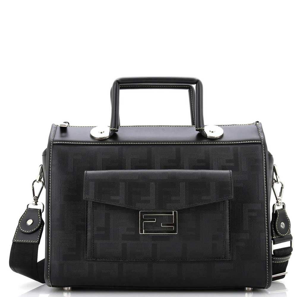 Fendi Soft Trunk Convertible Boston Bag Zucca Coa… - image 1