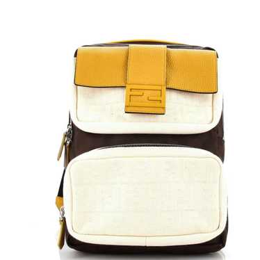 Fendi 1974 Baguette Pocket Zip Backpack Zucca Mesh