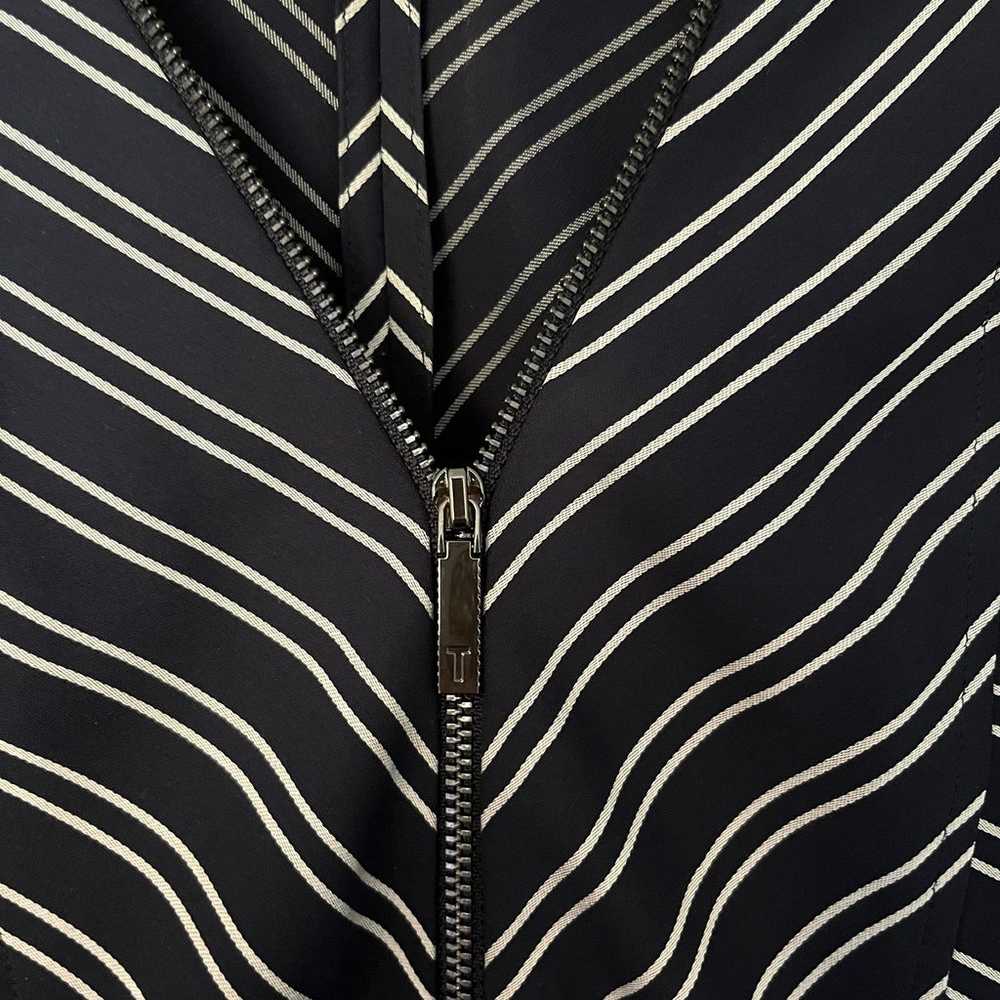Ted Baker Flissie Zipper Front Striped Caped Midi… - image 4