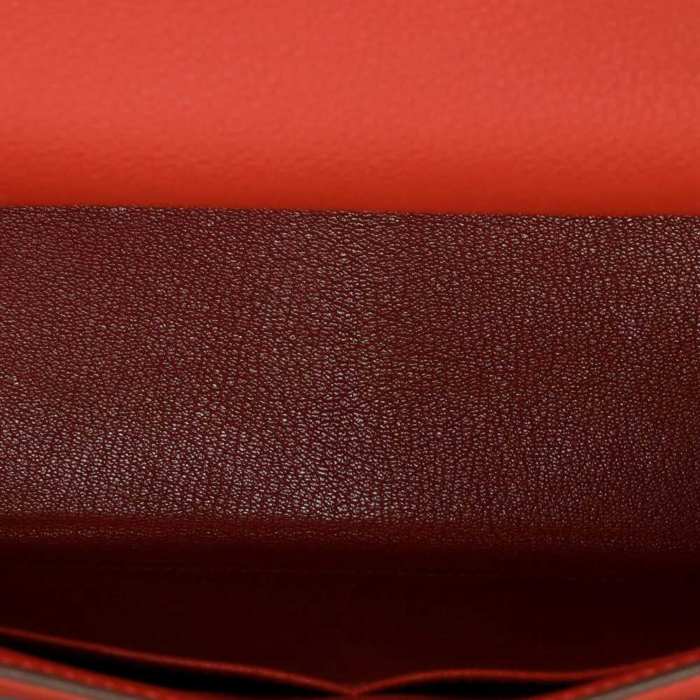 Hermes Kelly Handbag Red Togo with Palladium Hard… - image 5