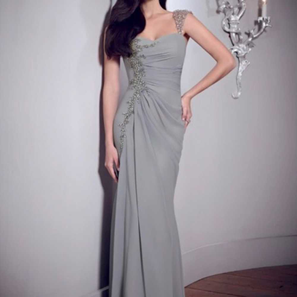 Silver Evening Gown - image 1