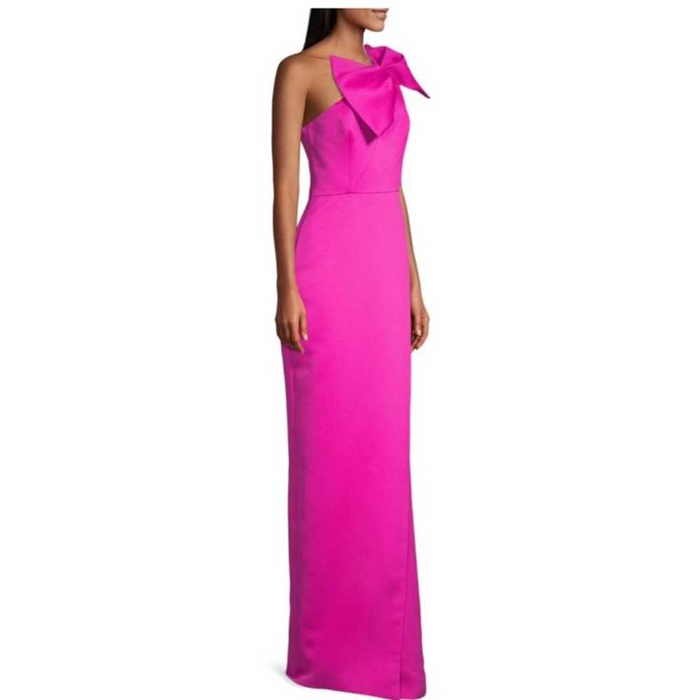 Jay Godfrey Pink Bow Shoulder Column Dress - image 3
