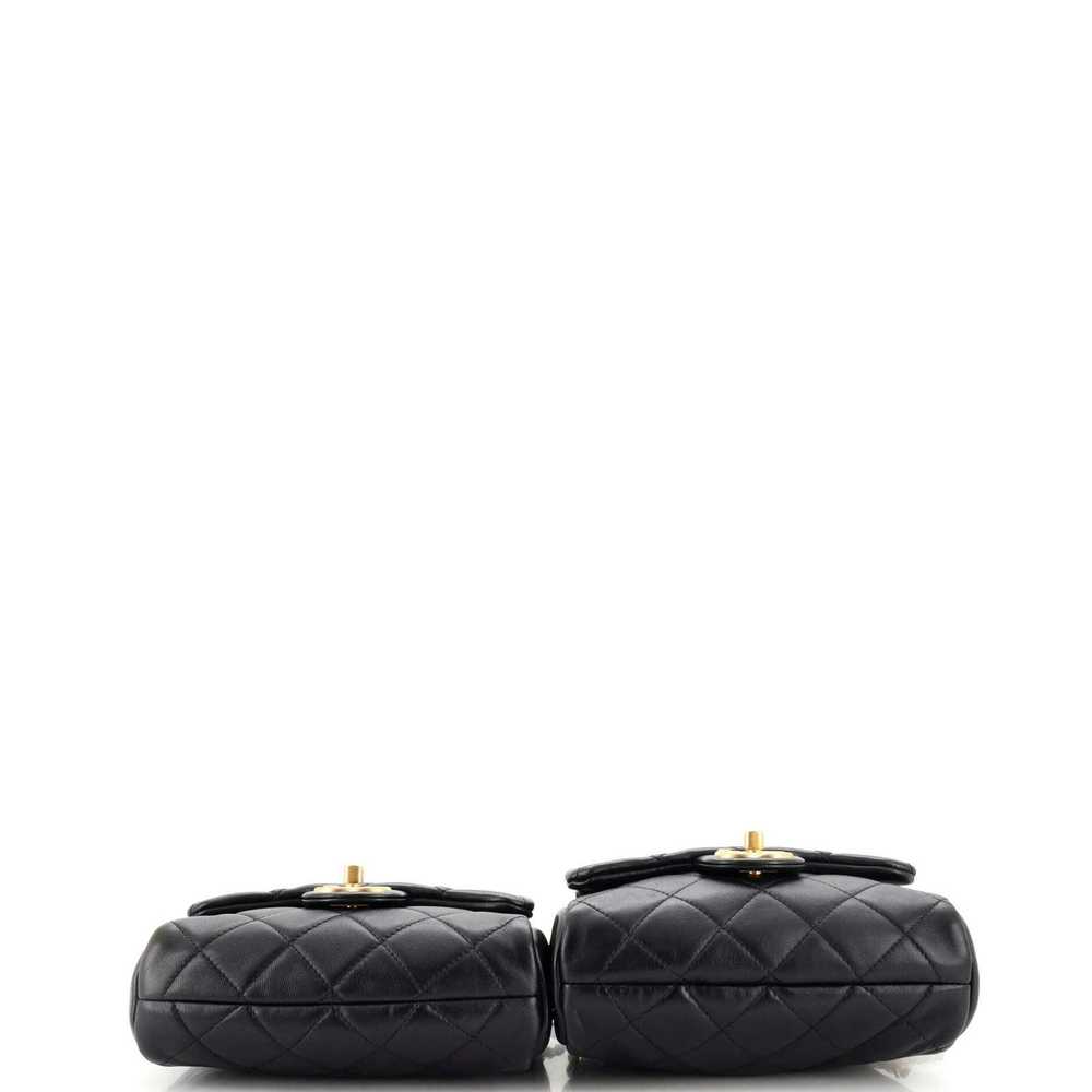 Chanel Side Packs Flap Bag Quilted Lambskin Small - image 5