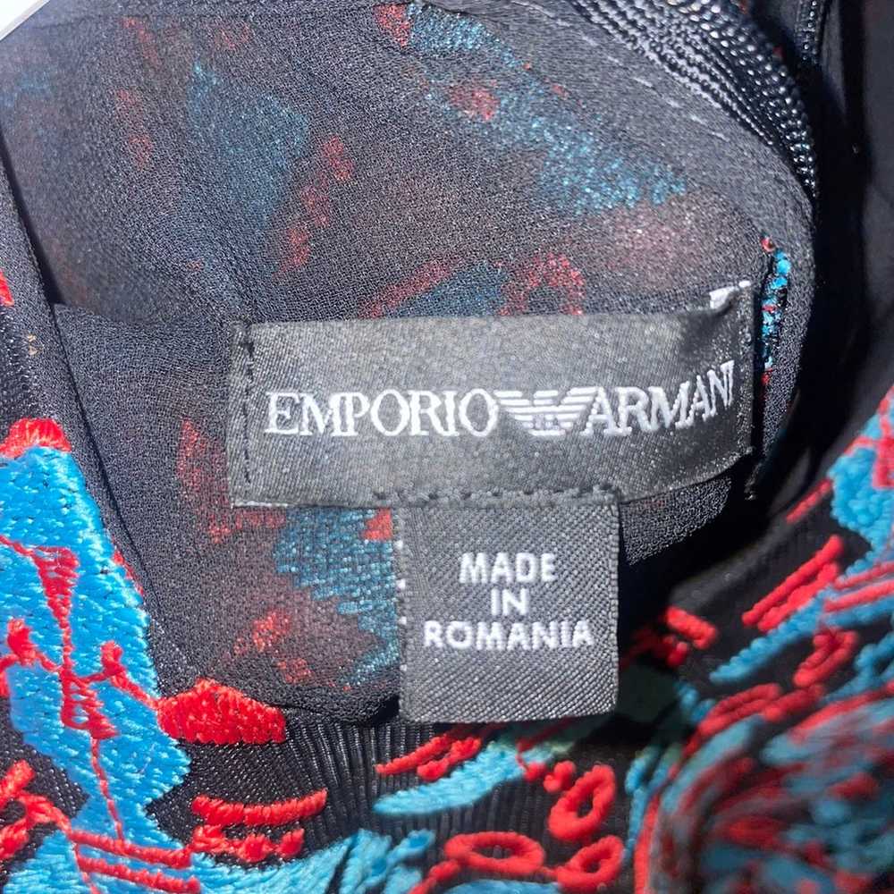 Emporio Armani Multi Color Flare Dress Size 38 - image 11