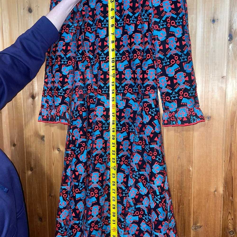 Emporio Armani Multi Color Flare Dress Size 38 - image 9