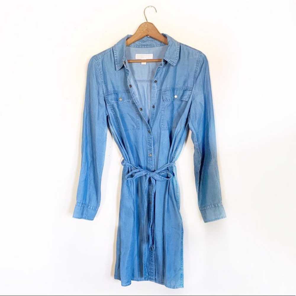 Michael Kors Blue Denim Shirt Dress - image 2