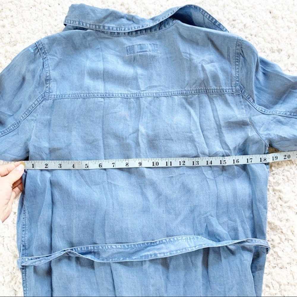 Michael Kors Blue Denim Shirt Dress - image 8