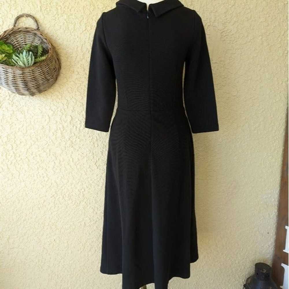Boden Estella Jacquard Black Dress size 6 - image 7