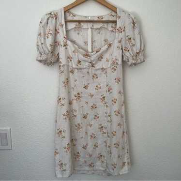Brandy Melville Women's Gina Top Floral Blue Size XS/S