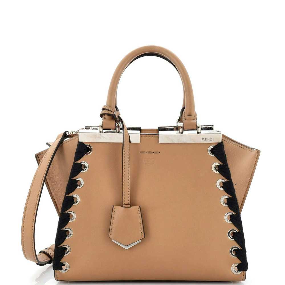 Fendi 3Jours Bag Leather with Ribbon Whipstitch M… - image 1