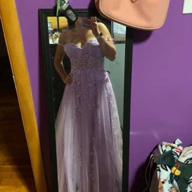 light purple prom dress - image 1