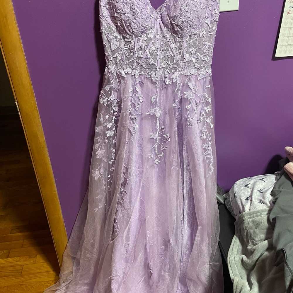 light purple prom dress - image 2