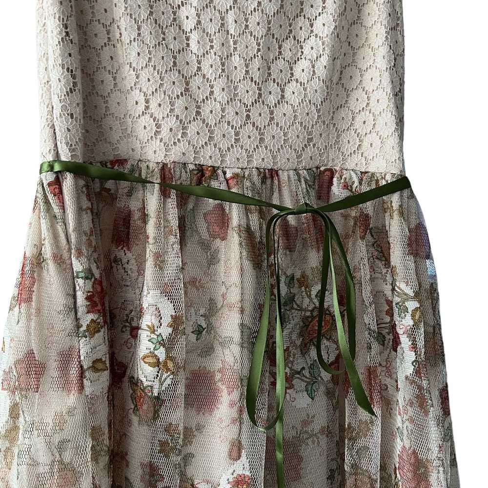 Mystic Tie Backnit Lace Skirt Dress Cottagecore F… - image 12