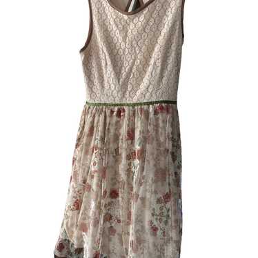 Mystic Tie Backnit Lace Skirt Dress Cottagecore F… - image 1