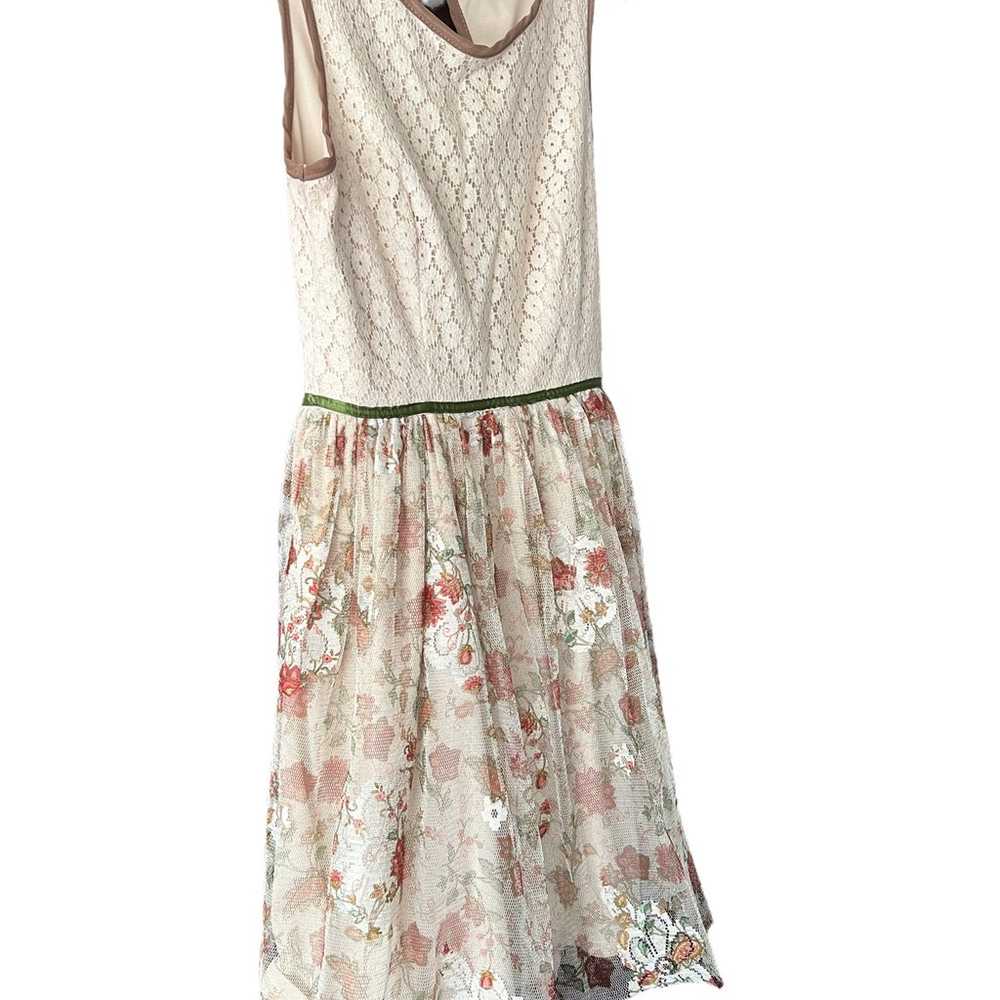 Mystic Tie Backnit Lace Skirt Dress Cottagecore F… - image 2