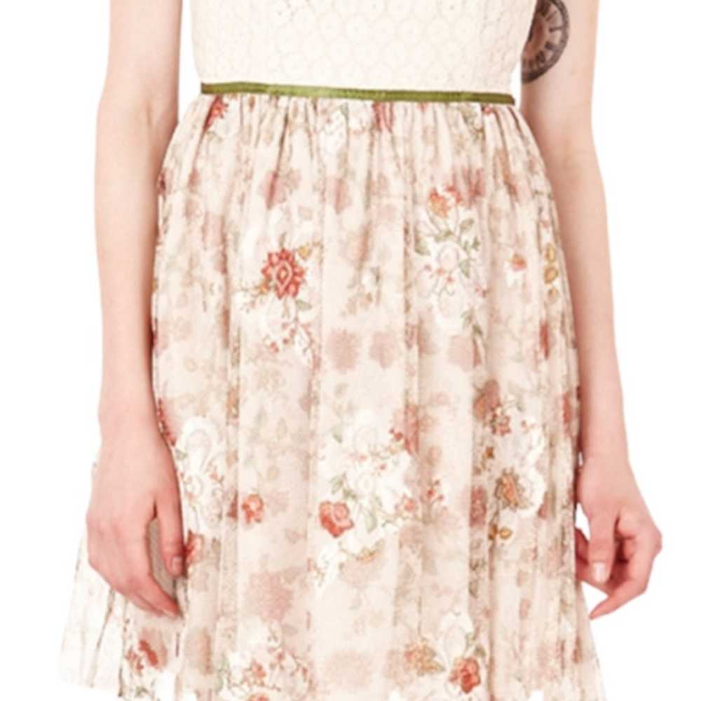Mystic Tie Backnit Lace Skirt Dress Cottagecore F… - image 3