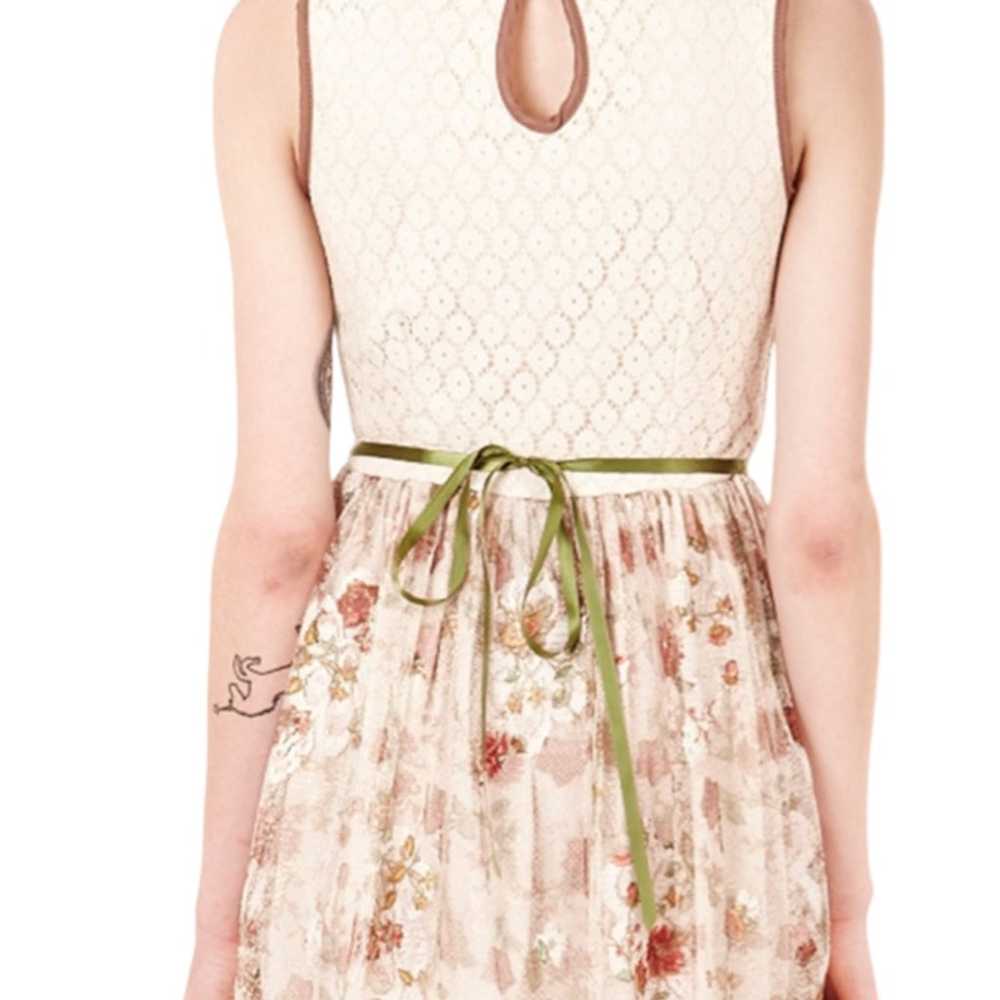 Mystic Tie Backnit Lace Skirt Dress Cottagecore F… - image 4