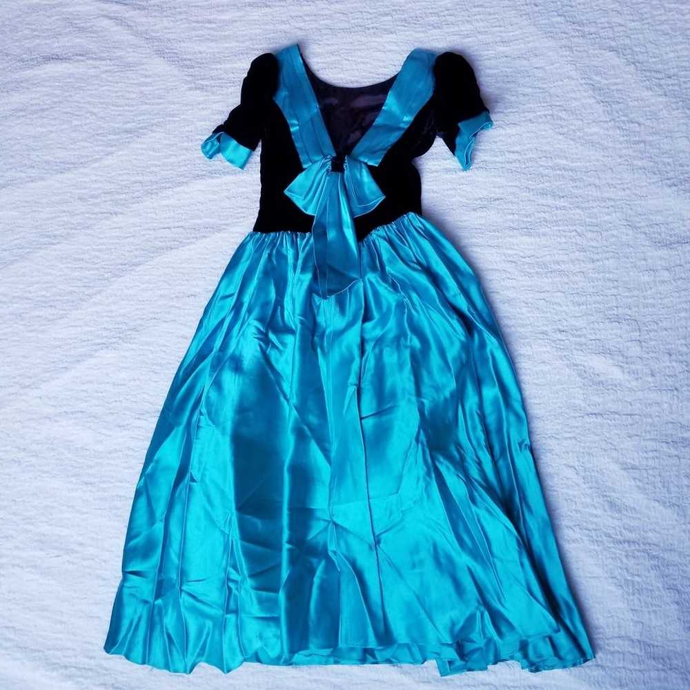 Vintage Velour and Satin 1980s Prom Ball - image 1