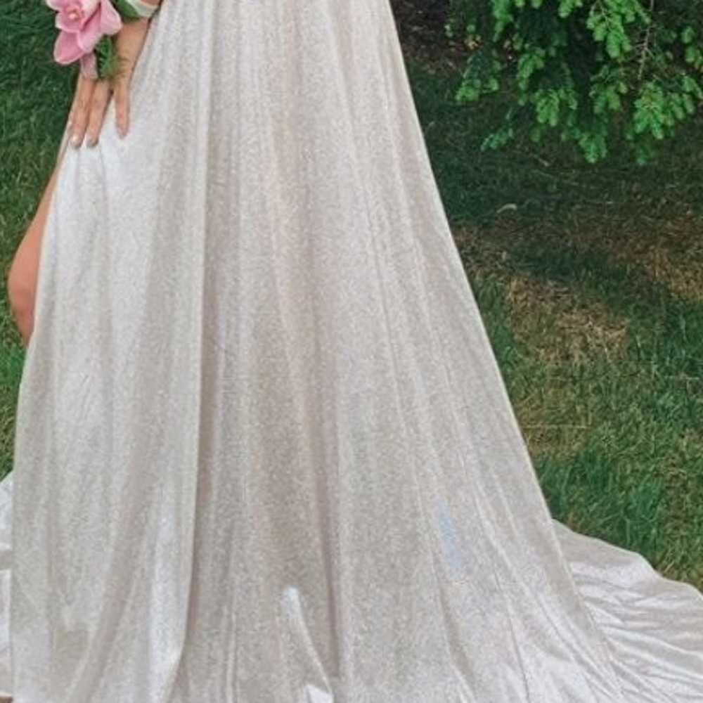Platinum prom/gala dress - image 3