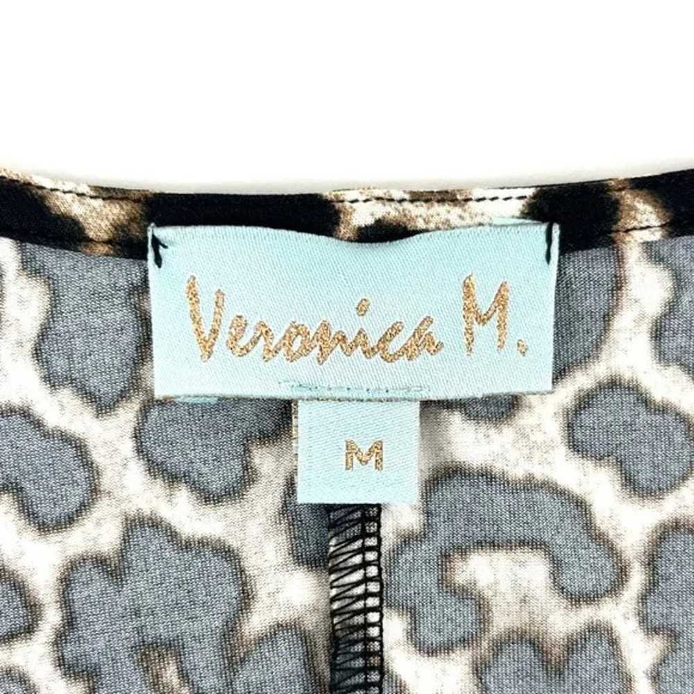 Veronica M Leopard V-Neck Swing Dress - image 4