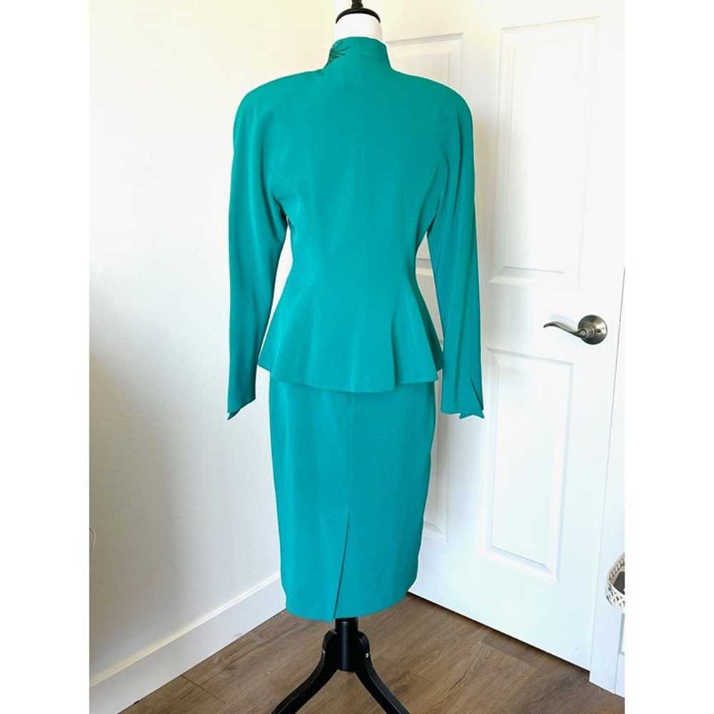 Daymore Couture Teal Beaded Evening Suit, Vintage… - image 5
