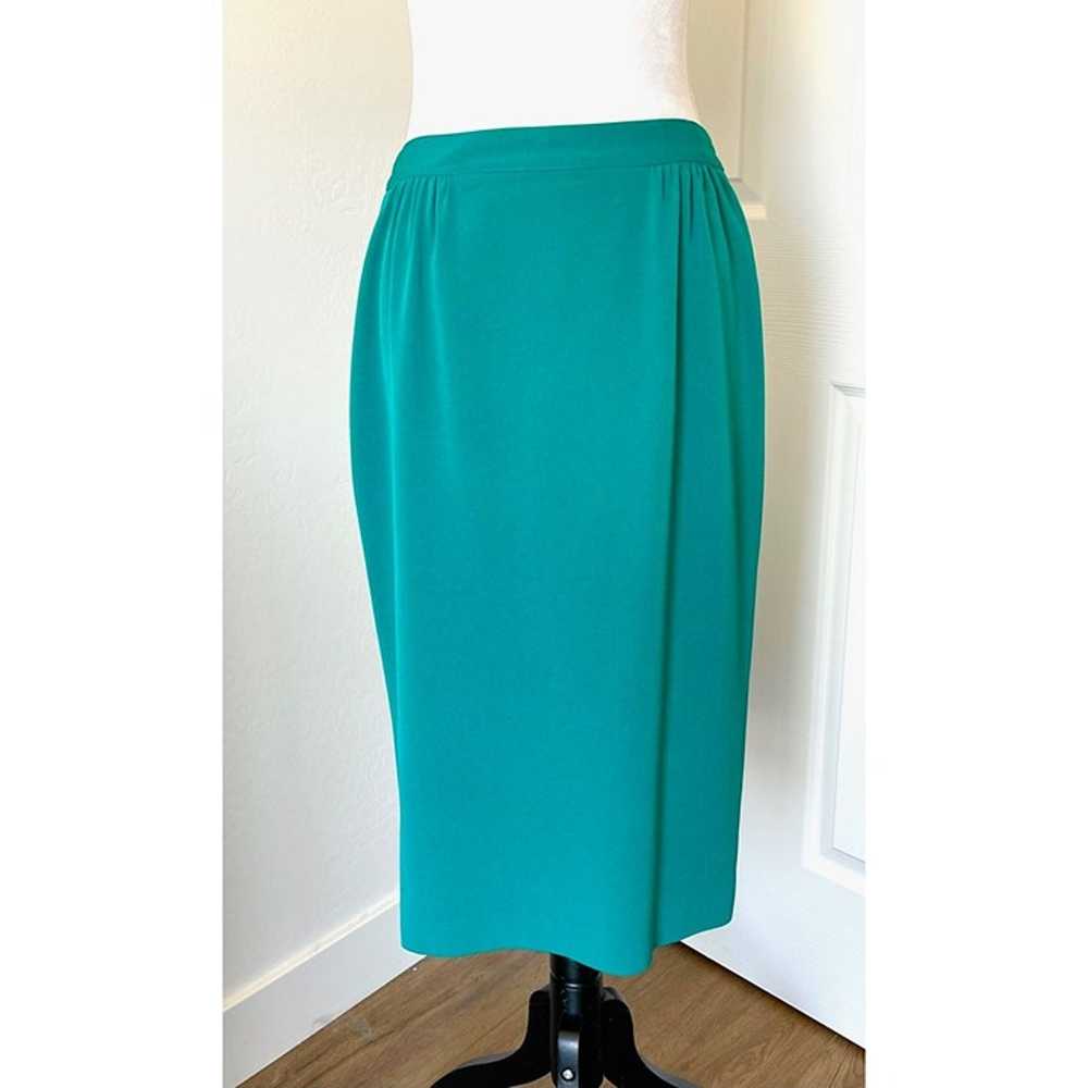 Daymore Couture Teal Beaded Evening Suit, Vintage… - image 8