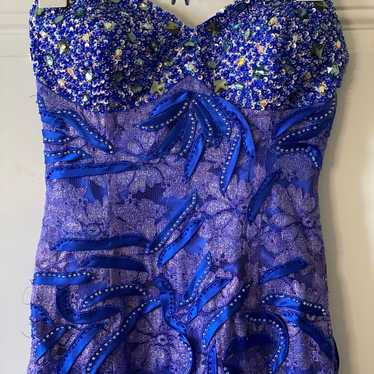 blue prom dress - image 1