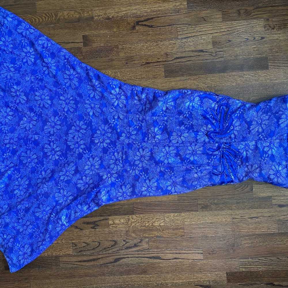 blue prom dress - image 3