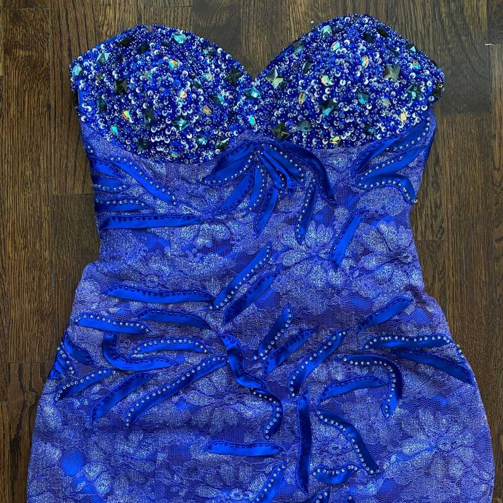 blue prom dress - image 7