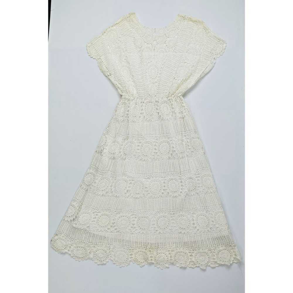 Vintage 70s Crochet Sun Dress - image 1