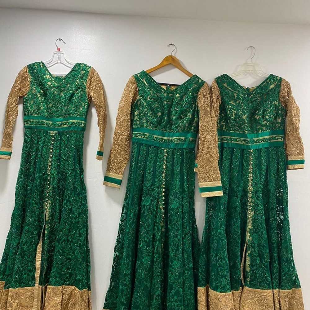 Gold and green traditonal dress. - image 1
