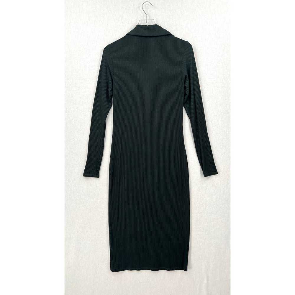 ENZA COSTA Dress Womens Large Cedar Green Rib Kni… - image 4