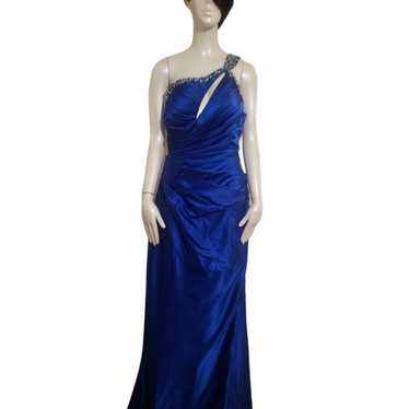 Royal Blue One Shoulder Formal Gown