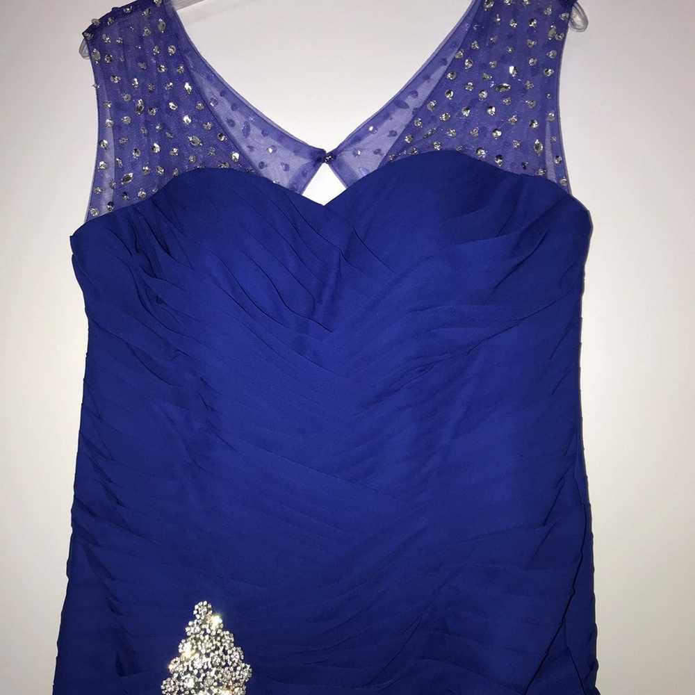 Royal Blue Long Corsetted/Fitted Dress - image 2