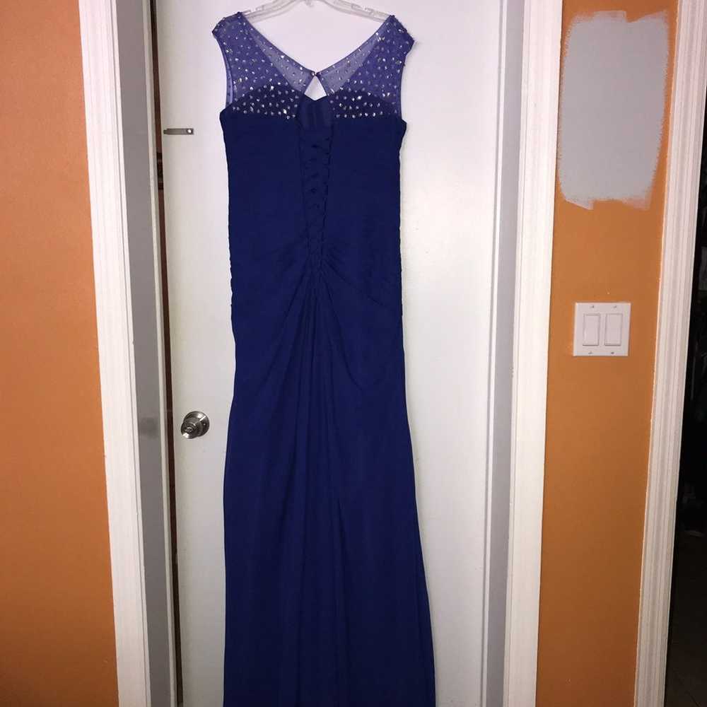 Royal Blue Long Corsetted/Fitted Dress - image 5