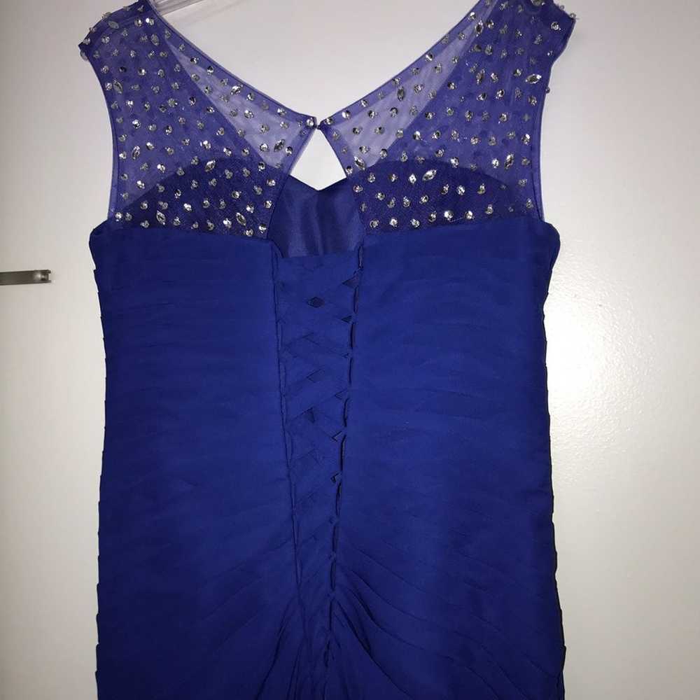 Royal Blue Long Corsetted/Fitted Dress - image 6