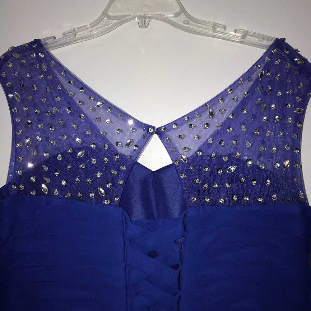 Royal Blue Long Corsetted/Fitted Dress - image 7