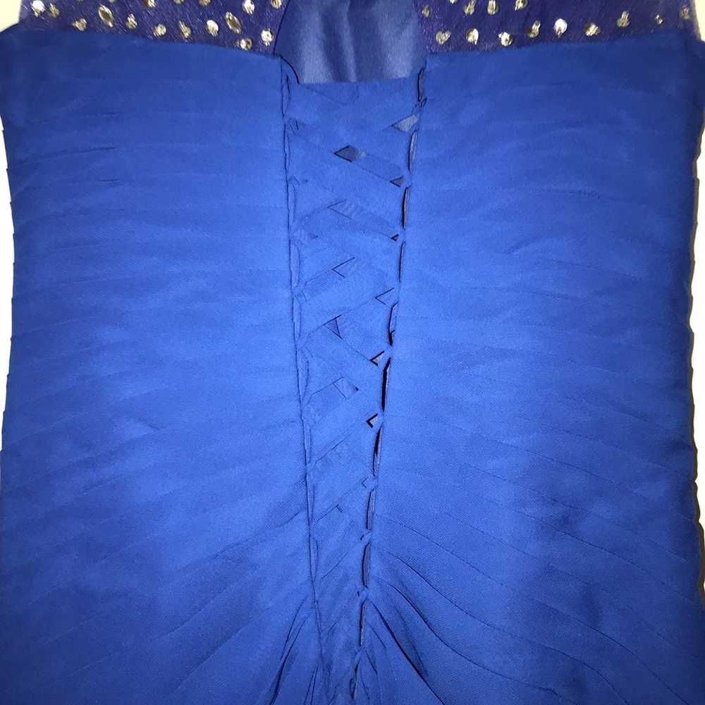 Royal Blue Long Corsetted/Fitted Dress - image 8