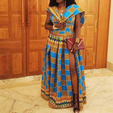 african Batik Prom dress